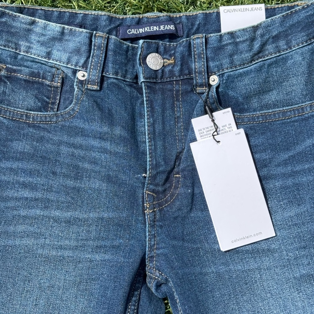Calvin Klein Jeans Boys Blue Skinny Jeans - Picture 4 of 16